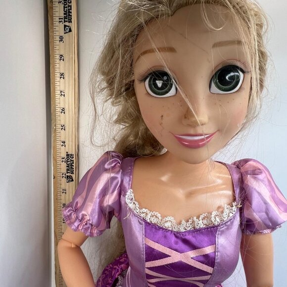 Tangled Rapunzel Princess Doll Purple Dress Long Hair Fashion Play Doll for Kids - Picture 2 of 3